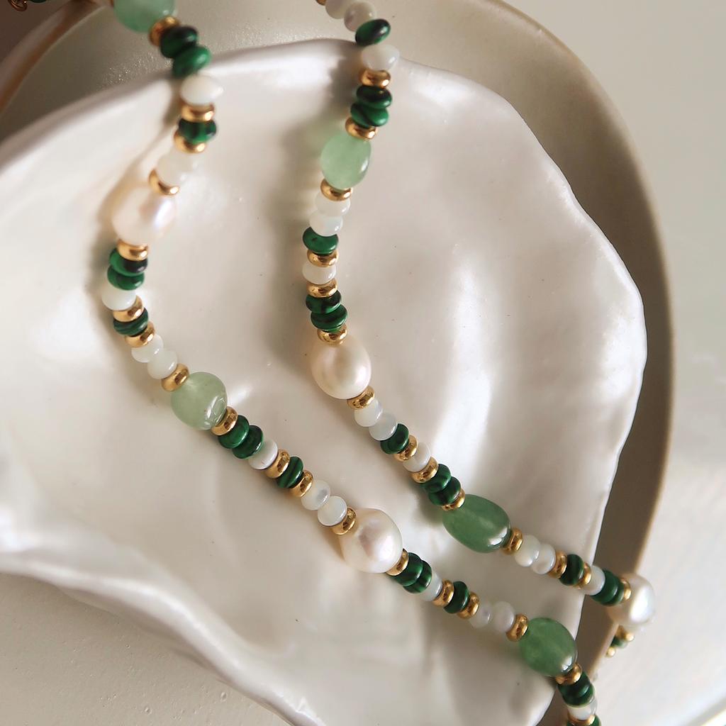 Yori Freshwater Pearl Beaded Bohemian Necklace Luxury High-Grade Fashion Shiny Jewelry Gift for Women 2025 NEW