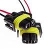 2 Pcs Car Headlight H8 H9 H11 Wire Connector Cable Plug Adapter Wiring Harness Small Line Fit For Fog Lamp Bulb Socket 12V