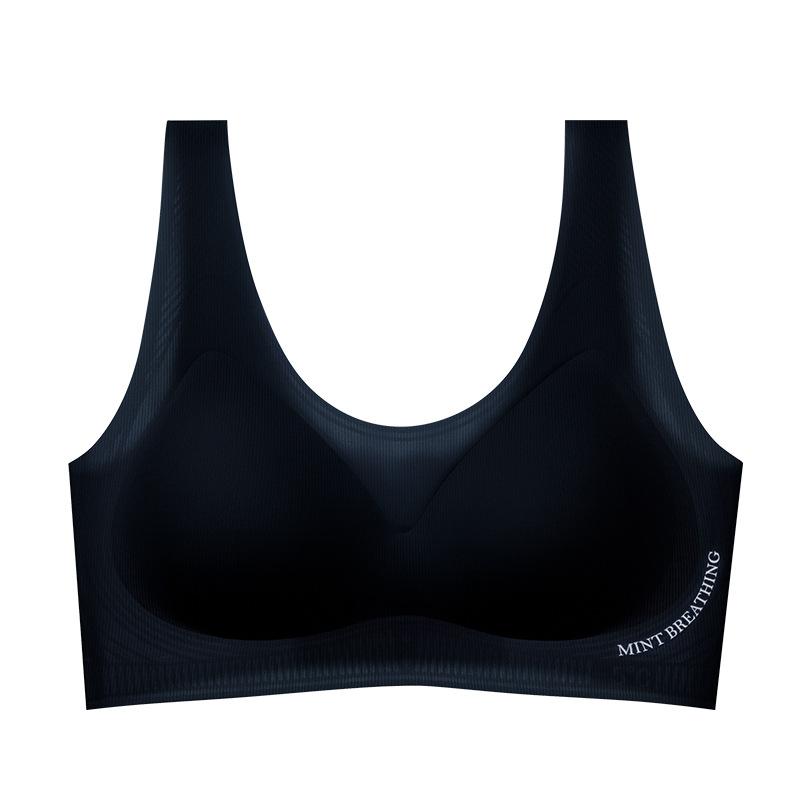 

Traceless beauty back underwear women gather cool and breathable thin bra invisible soft support vest type no steel ring bra 2xl [thin, cool, traceless] 90abc