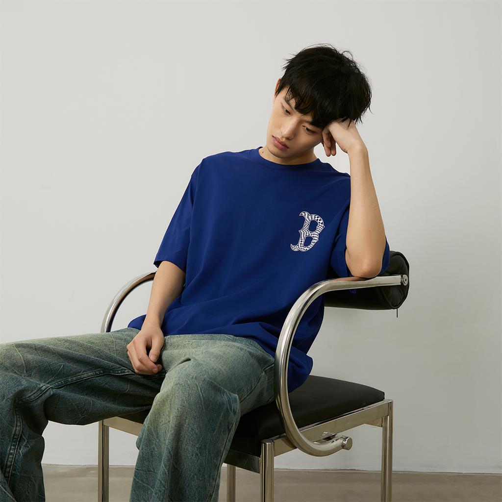 New MLB SS24 T Shirt Unisex Royal Blue 3ATSO0243-43RBS