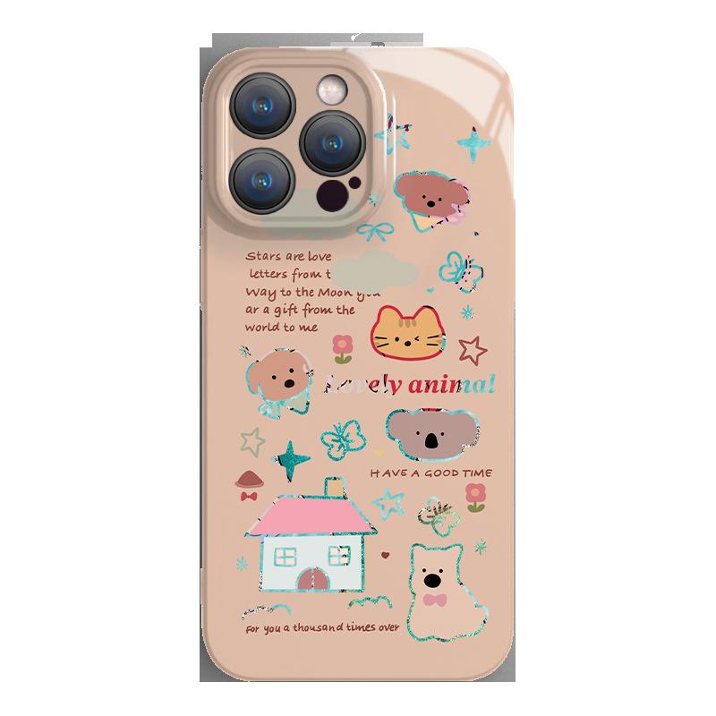 Applicable to iphone11promax filin 11 cute creative new 11 phone case fun puppy and house