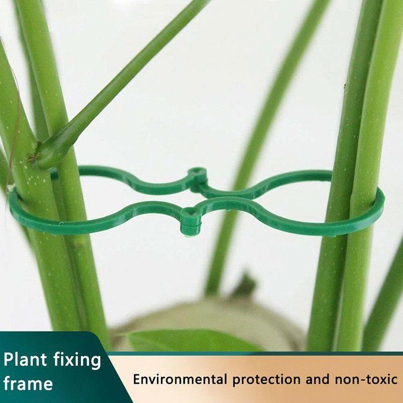100pcs Horticultural Plastic Fixing Buckle Tool, Vine Hook Climbing Vine Buckle, Convenient Stem Binding Bracket Accessories