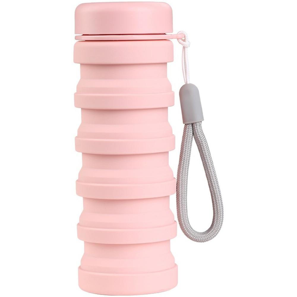 500ML Folding  Silicone Water Bottle Retractable Foldable Drinking Cup  Cycling