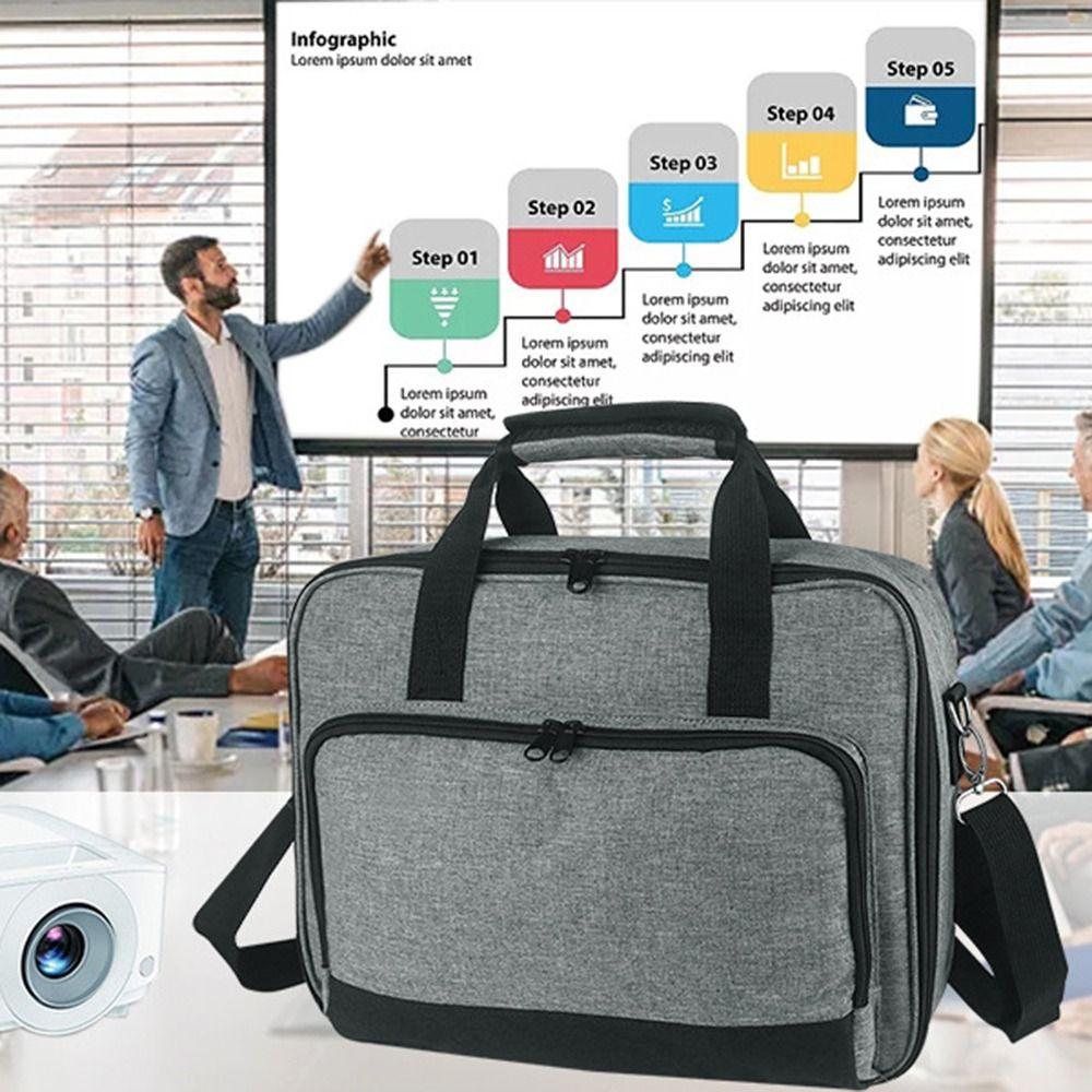 Business Style Projector Storage Bag Portable Projector Protect Case Electronic Equipment Storage