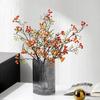 3pcs Artificial Plants Branch Orange Autumn Fruit Berries 70cm Foam Berry Plastic Fake Flower Home Ornaments Decoration
