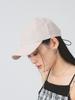 [Ray Beams] 6 Panel Linen Cap for Women, Beige, One Size