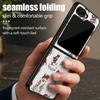 Christmas Ghost Halloween Case For Samsung Z Flip 8 7 FE 6 5 4 Hybrid Leather Skin Hard PC Bumper Cover For Galaxy Z Flip8 Flip7 Flip6 Flip5