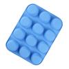 Forma na 12 muffinů Měkký silikon Kulatý tvar Snadné vyjmutí Forma na muffiny na Cupcake Muffin Želatinu Mýdlo