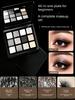 2026 Trendy European and American Cement Gray Smoky Eyeshadow with Low Saturation Metallic Shimmer for Asian Hot Girls, Long-Lasting Color Palette