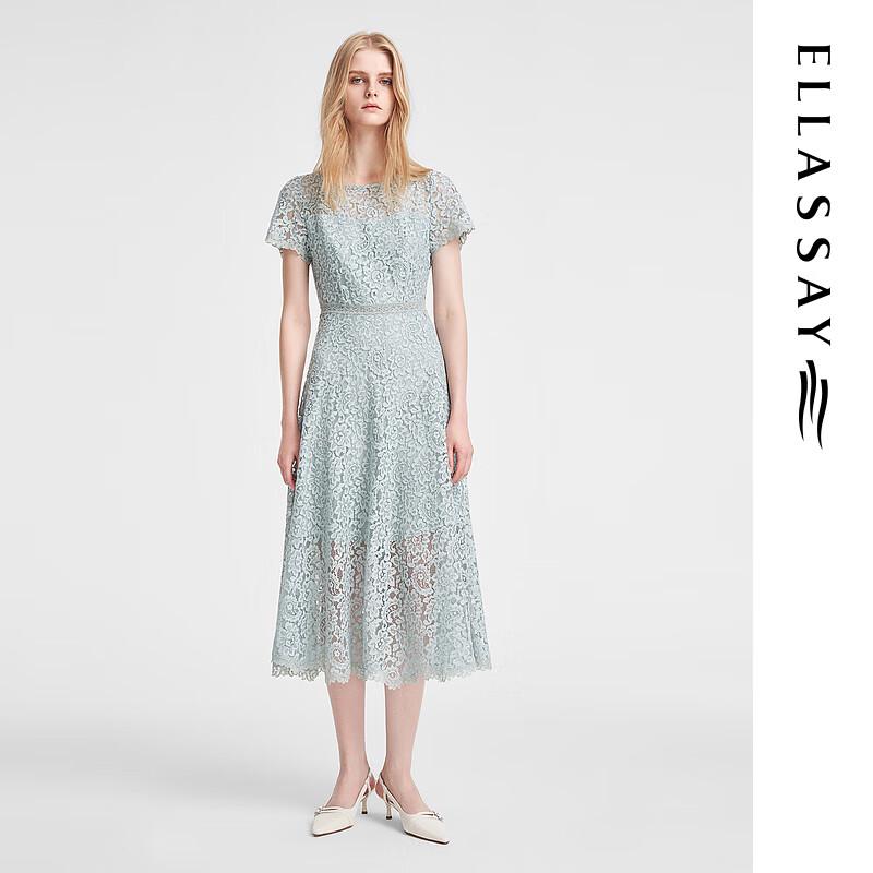 ELLASSAY EWE351Y05400 Floral Lace Midi Dress