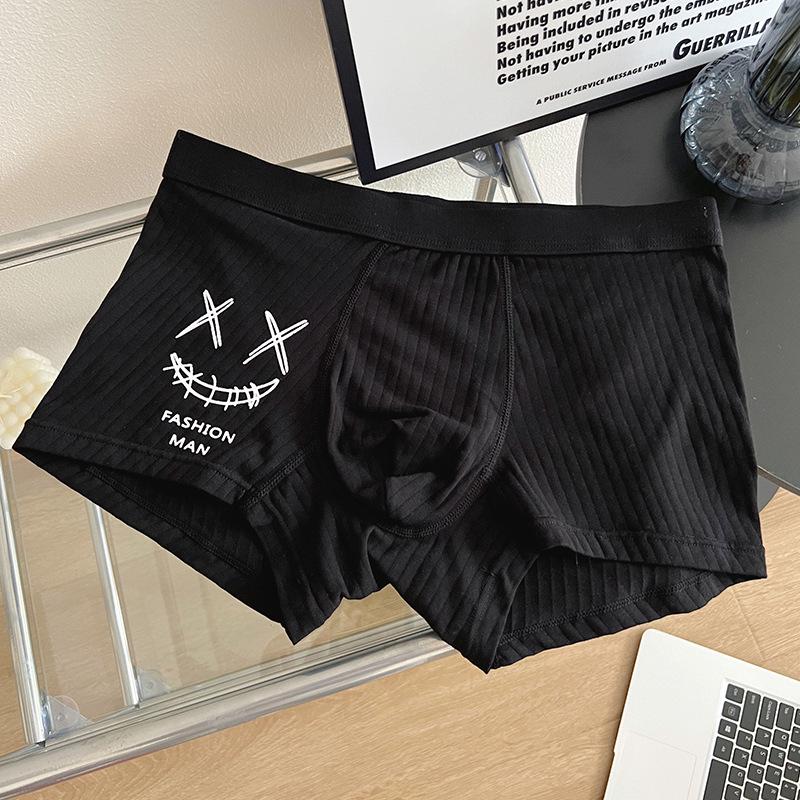 Men's Pure Cotton Boxer Briefs - Youthful Trendy Summer Shorts