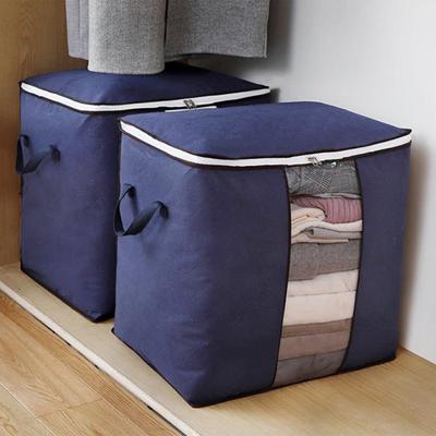 Quilt-Aufbewahrungstasche, faltbar, großes Fassungsvermögen, Vliesstoff, Zwei-Wege-Reißverschluss, Kleideraufbewahrungsbehälter für den Kleiderschrank