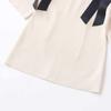 European Spring Fashion Women's Knitwear with Bow Decoration - Short Sleeve