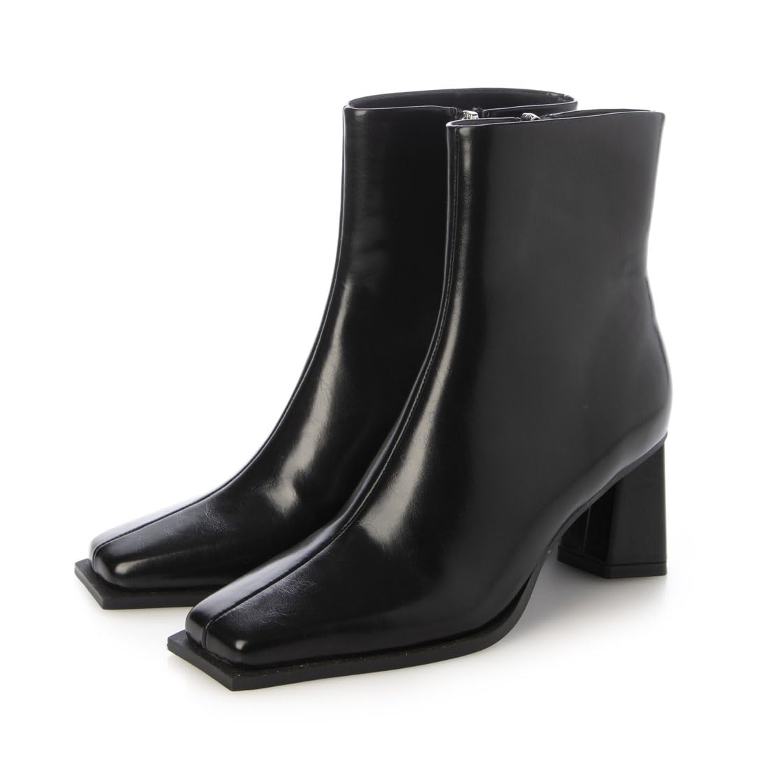 

[EVOL] [S-LL sizes available, cushioned] Square heel short boots