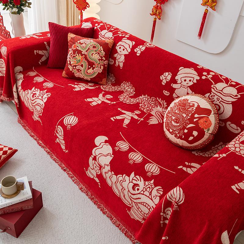 

Нескользящий чехол для дивана из китайской синели, универсальный чехол на четыре сезона, полный чехол для дивана, полотенце, одеяло 180-130cm