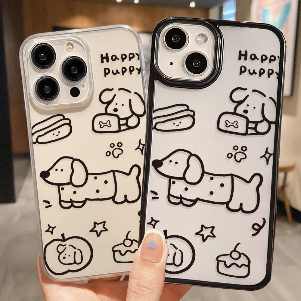 Acrylic Phone Case for iPhone 11 12 13 14 Pro 12 14 16 Pro Max for Samsung A16 A36 A56 S24 FE High-quality Painted Anti-fall Mobile Phone Case