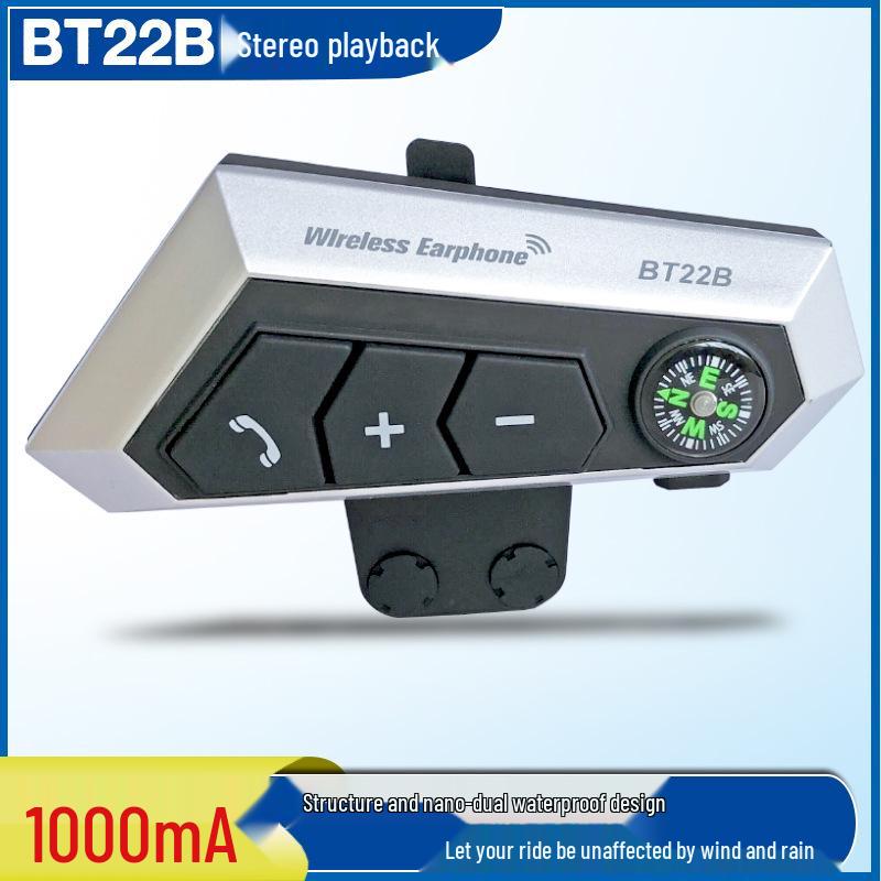 Cross-Border Bluetooth 5.0 Stereo Motorcycle Helmet Earphones BT22B