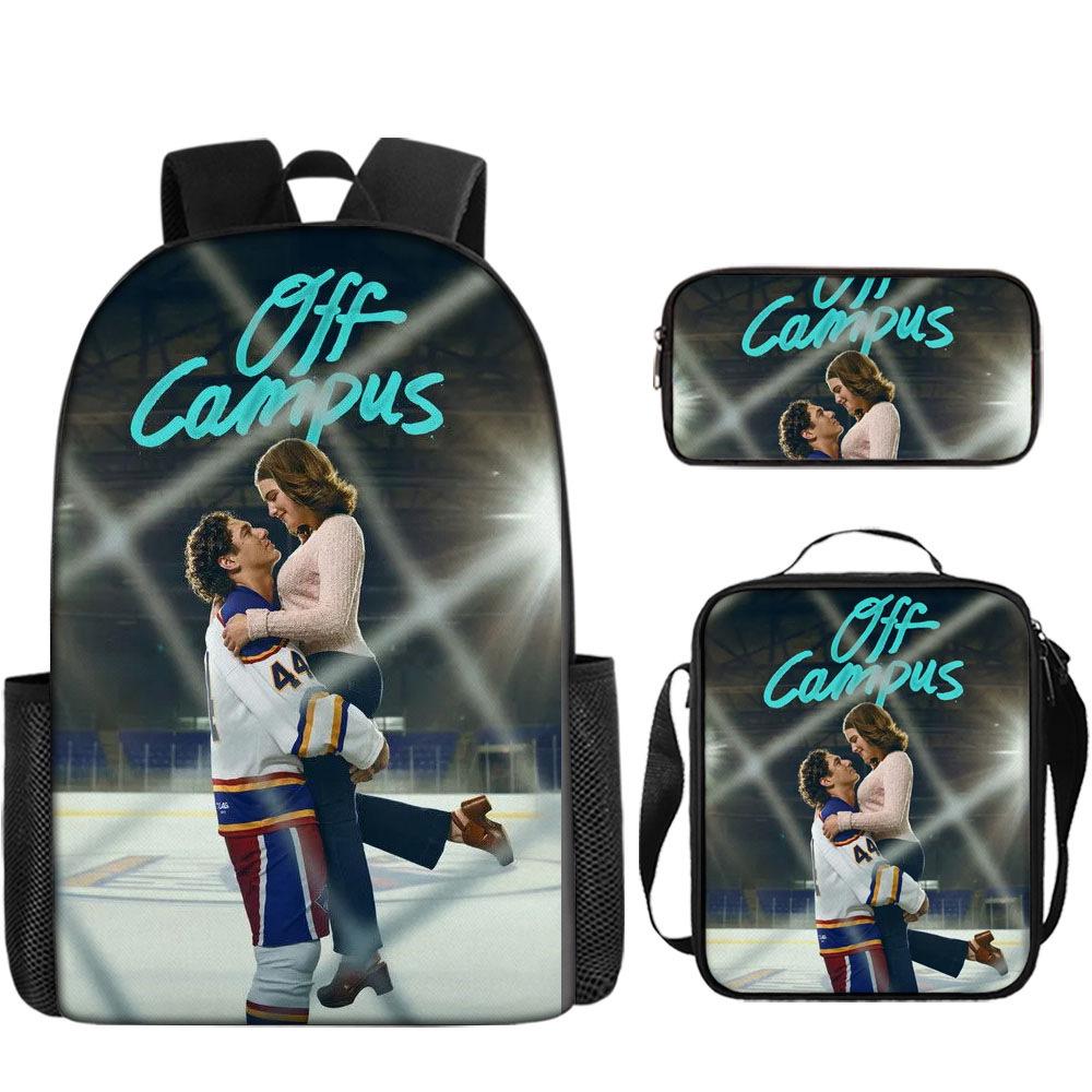 Game Pattern DIY School Bag Set: Backpack, Lunch Bag & Pencil Case Trio Pencil case
