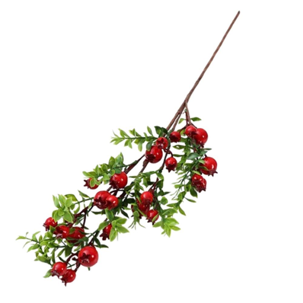 

Realistic Artificial Pomegranate Branches 24 Fruit Foam Fruits Branches Chinese New Year Decor 24 Fruit