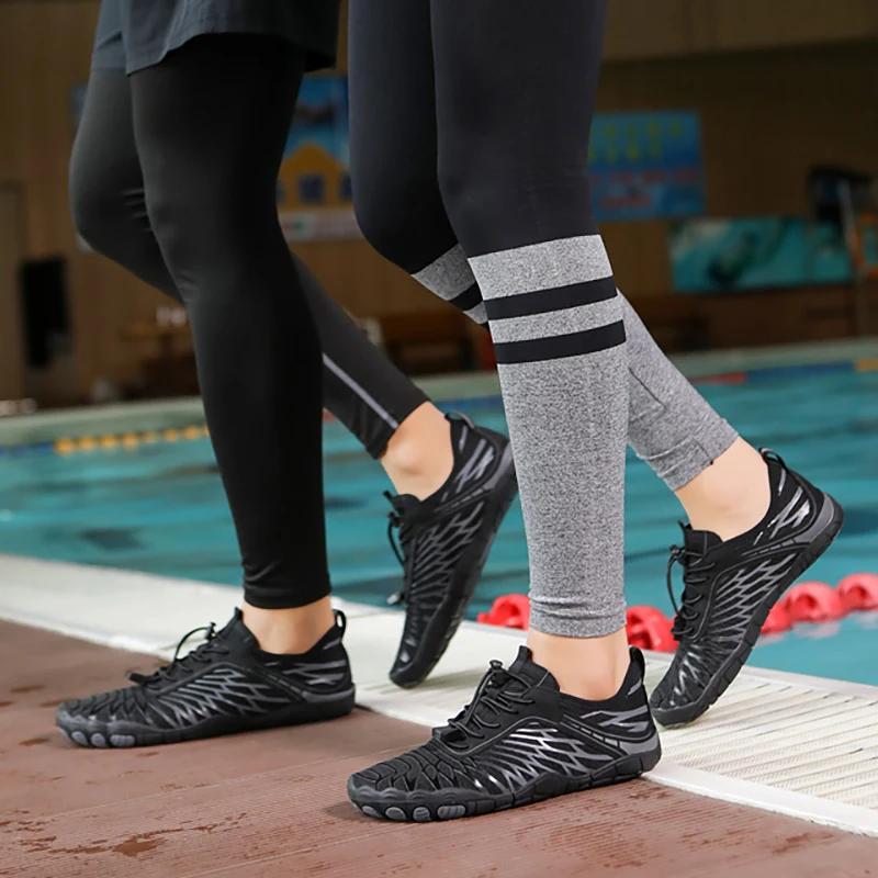 New Men’s Running Sneakers Swimming Trainers Zero Drop Shoes High Quality Aqua Barefoot Shoes Walking Wide Barefoot Water Shoes