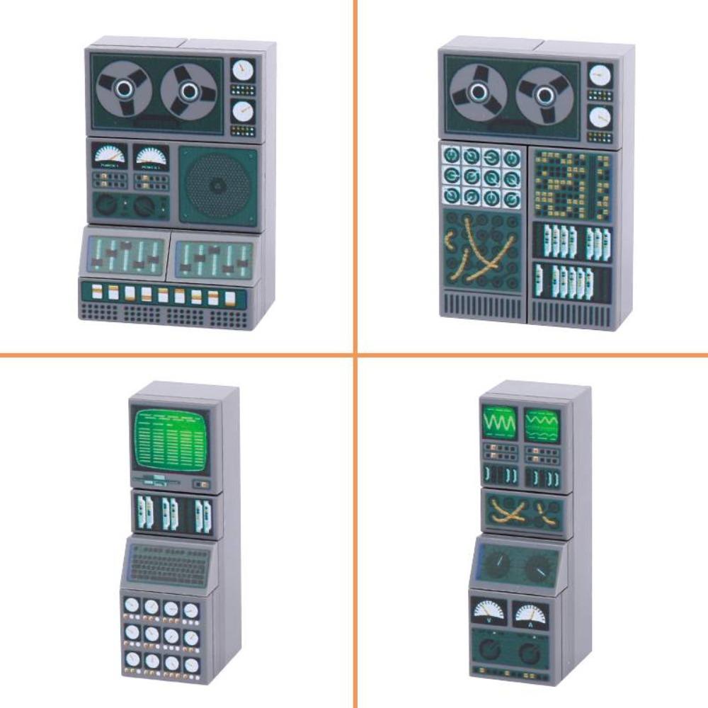 City Building Blocks Accessories Dashboard Audio Computer Control Center Radar Keyboard Mobile Phone Model Mini Brick Toy R054
