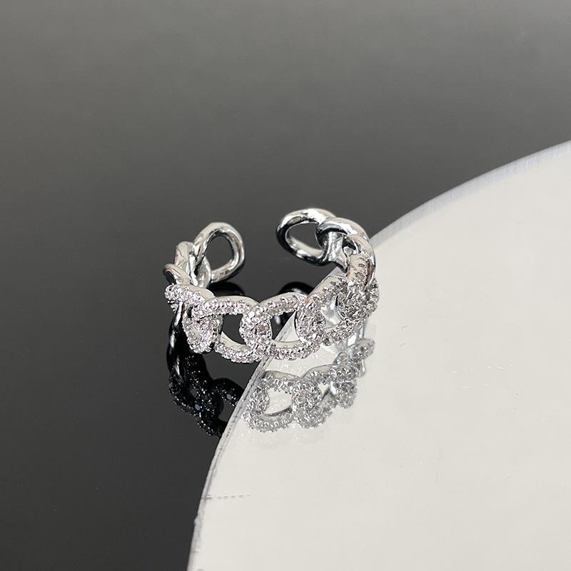 Chain Diamond-Encrusted Zir*****Pen Bracelet Set, High-End French Light Luxury Niche Super Flash