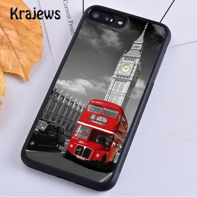 Krajews London Red Bus Big Ben Phone Case Cover For iPhone 14 5 SE 6s 7 8 Plus XR XS 11 12 13 Pro Max Samsung S21 S22ultra Plus