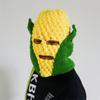 Crochet Maize Cob Balaclava Hat for Adult Fun Novelty 3Hole Balaclava Hat for Winter Activity Carnivals Party Headgear