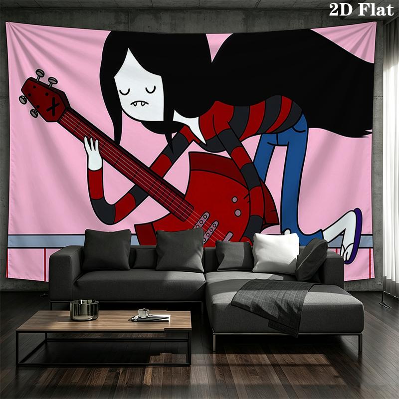 Marceline Wall tapestry, aesthetic printed fabric blanket, suitable for bedroom, living room, and home decor.