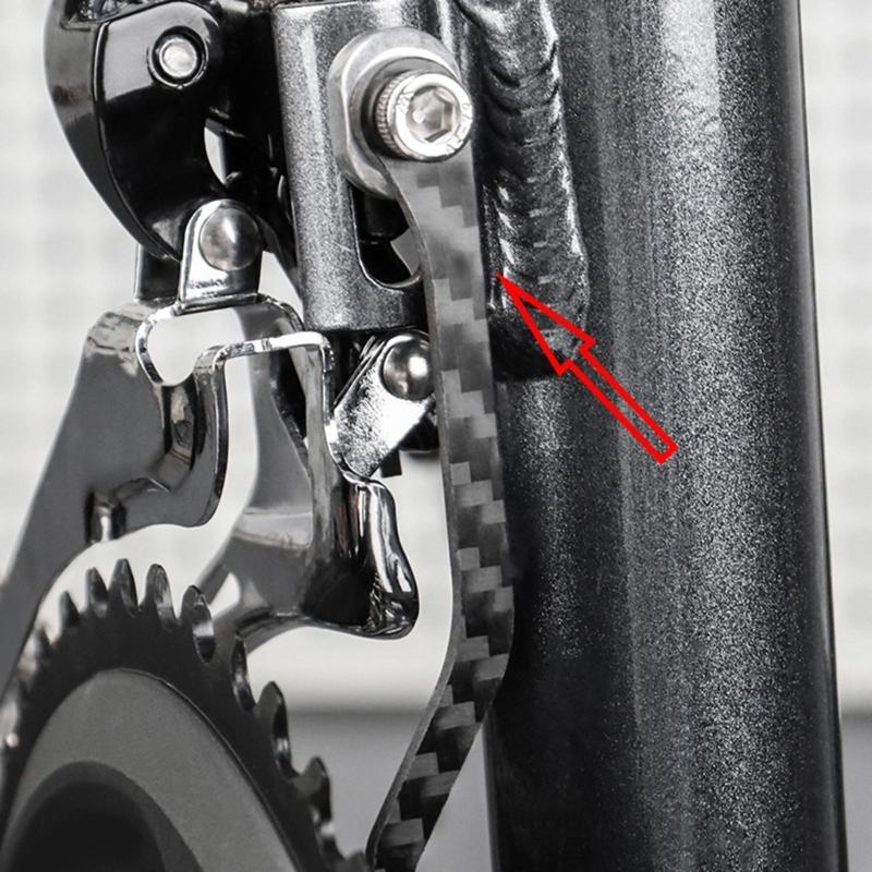 Wychwytywacz Łańcucha z Włókna Węglowego Stabilizatory Anti-Drop Lekki Prowadnica Łańcucha Urządzenie Wychwytujące Spadanie Akcesoria Rowerowe