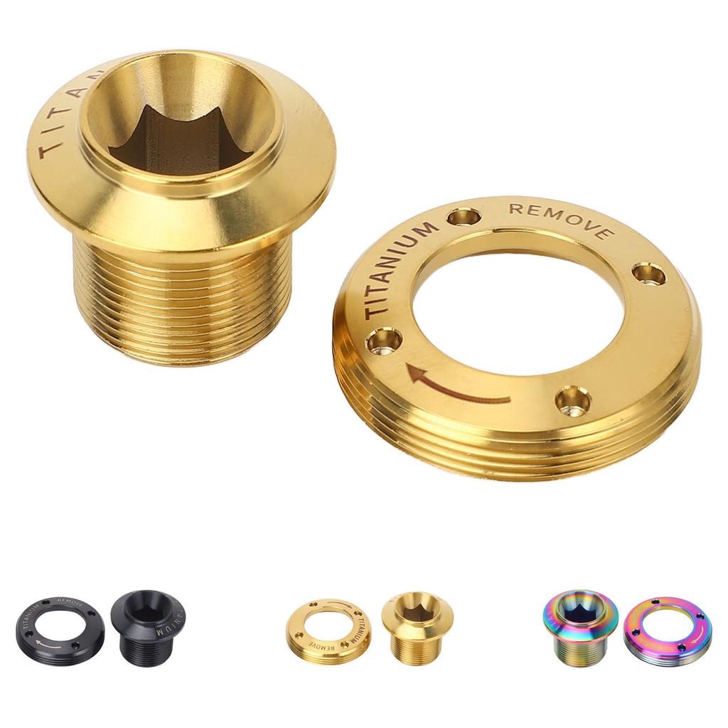 Crank Arm Screw Ti Alloy Lightweight Fine Processing Minimalist Bike Crank Cover Screw for Repairing