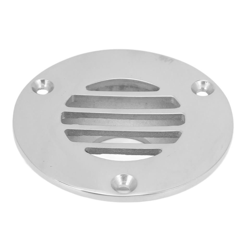 Boat Floor Deck Drain 316 Stainless Steel Silver Polished Treatment Corrosion Resistant Marine Deck