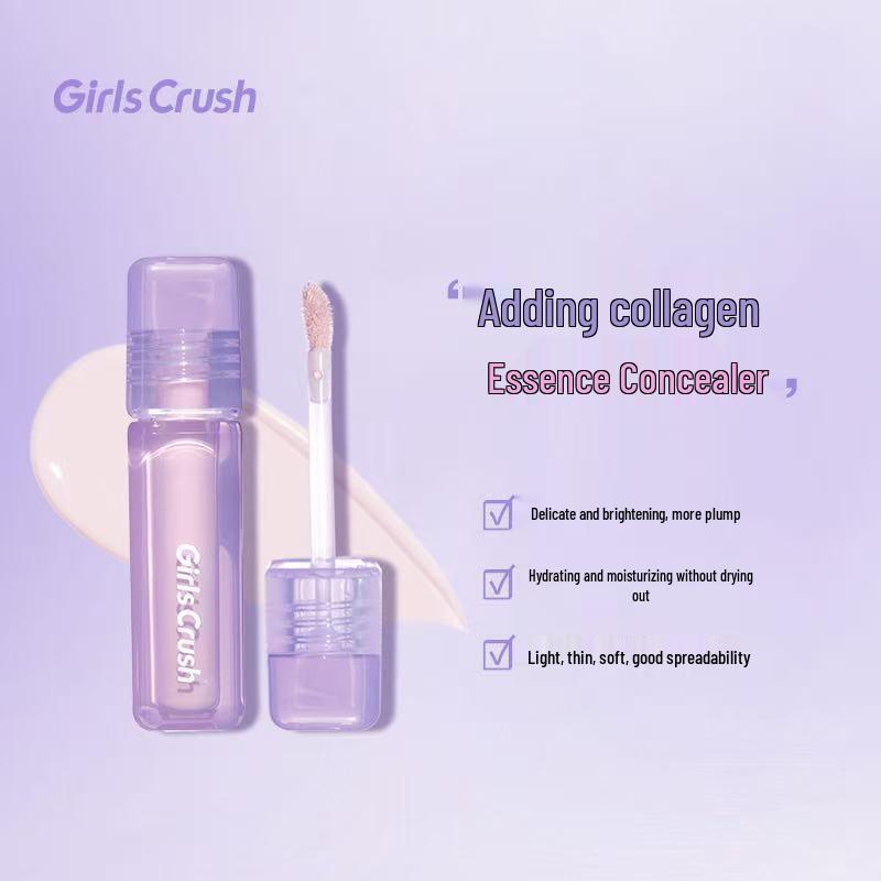 GirlCrush Water Velvet Concealer: Hides Tear Troughs, Dark Circles, Acne Scars, Redness & Highlights