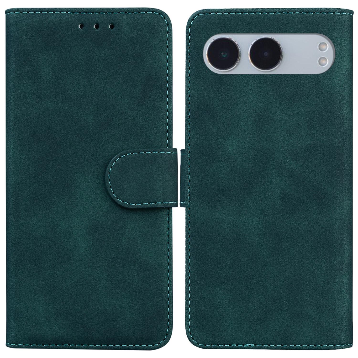 

For OnePlus Nord 4 Case Solid Color Leather Wallet Phone Cover Green