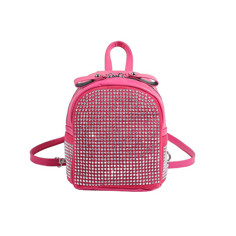 Trendy Women's Diamond-Studded Convertible Backpack 2023 - Celebrity-Inspired, Spacious, and Stylish.