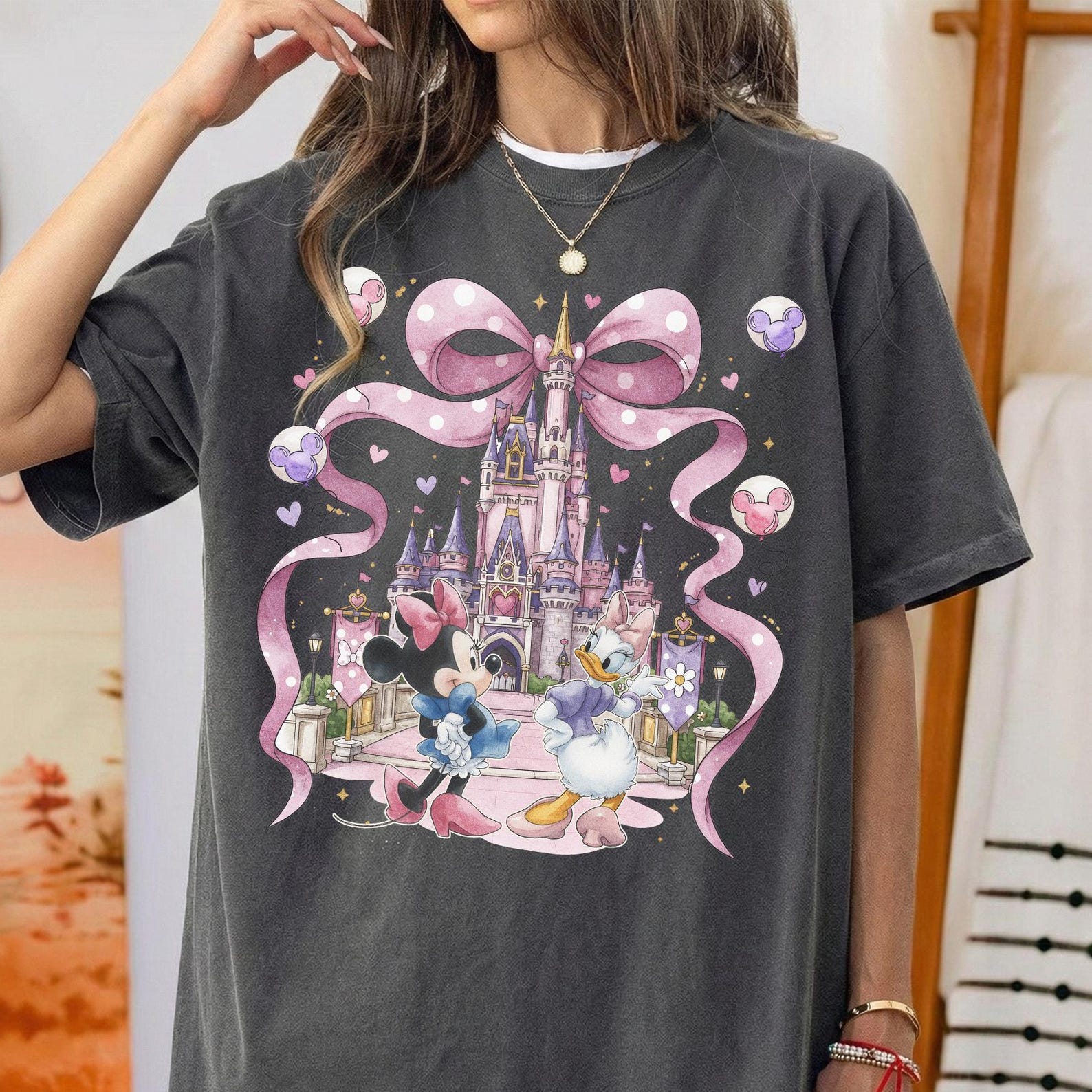 Minnie Daisy Castle Shirt, Girls Just Wanna Have Fun Tee, Disney Girls Trip Top S