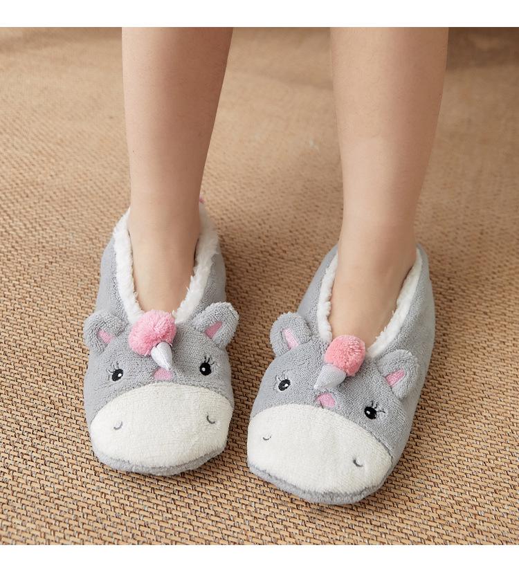 Women's Cartoon Coral Fleece Floor Socks - Soft Slipper Socks & Bare Leg Sleeves for Home, Christmas, or Sleep