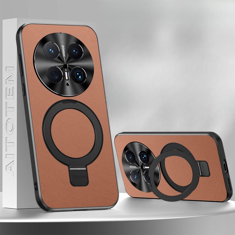 Huawei Mate70pro Phone Case Full Bag Anti-drop M60 Business High-end Stand Magnetic Men's Leather Case