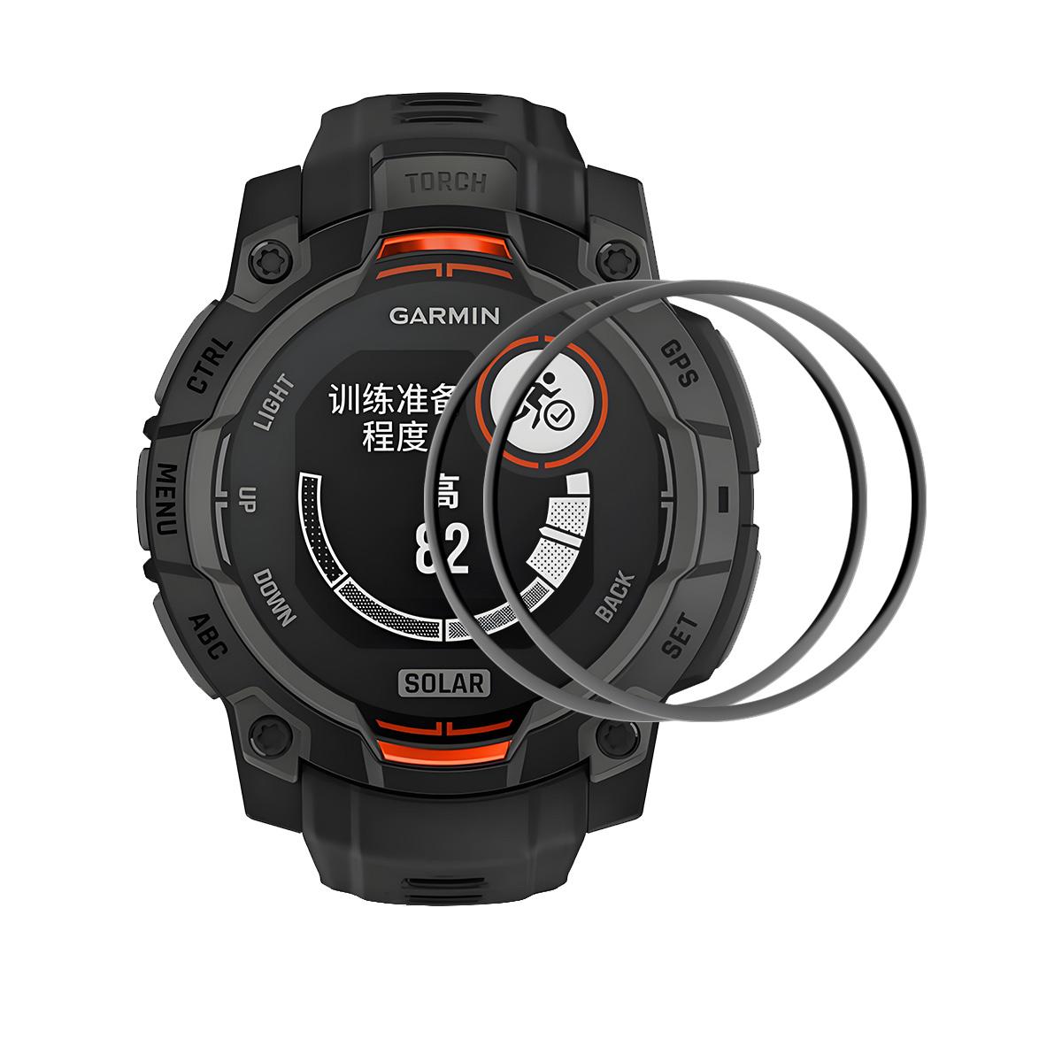 

Для Garmin Instinct E 45 мм 2 шт. Захисна плівка для екрана ENKAY HAT PRINCE 3D Вигнута ПК + ПММА Ультрапрозора Плівка A