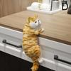 Cute Plush Simulation Cat Ornaments Stuffed Animals Figure Desktop Cats Hanging Kitten TV Realistic Furry Cabinet Deco Figu O6M3