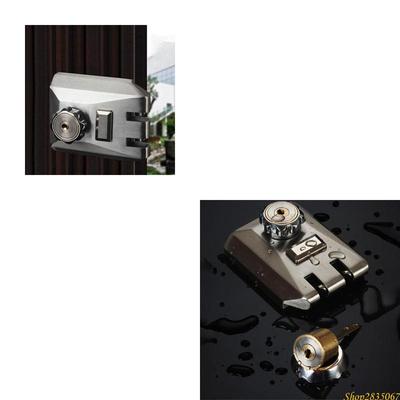 Cylinder Dead Bolt Lock AntiTheft Door Lock with Single Cylinder Exterior Door Gate Lock Door Hardware Enduring 831F