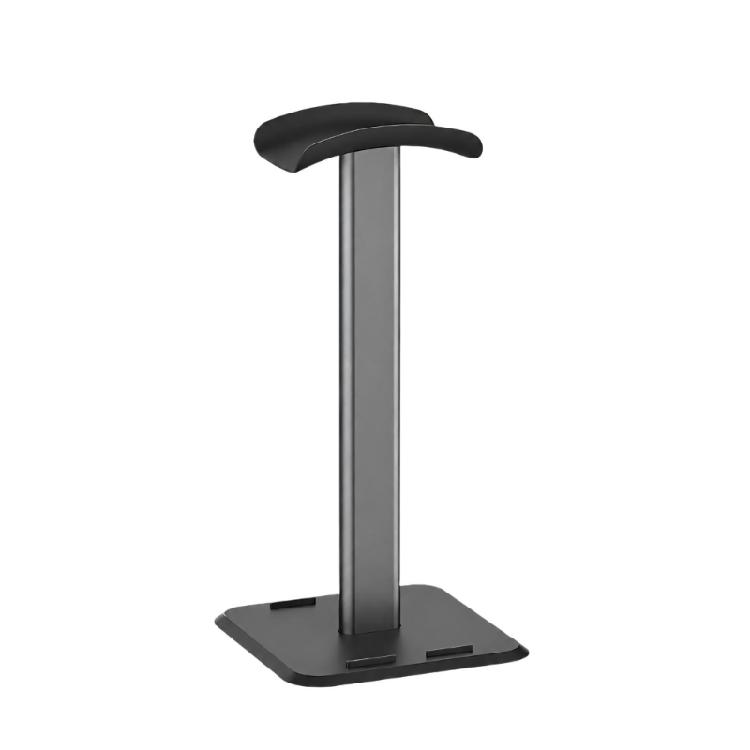 Over-Ear Headphone Stand for Home Desk Storage, Metal Support Post with Wide Top Pad and Flat Base for Office Study and Gaming Areas