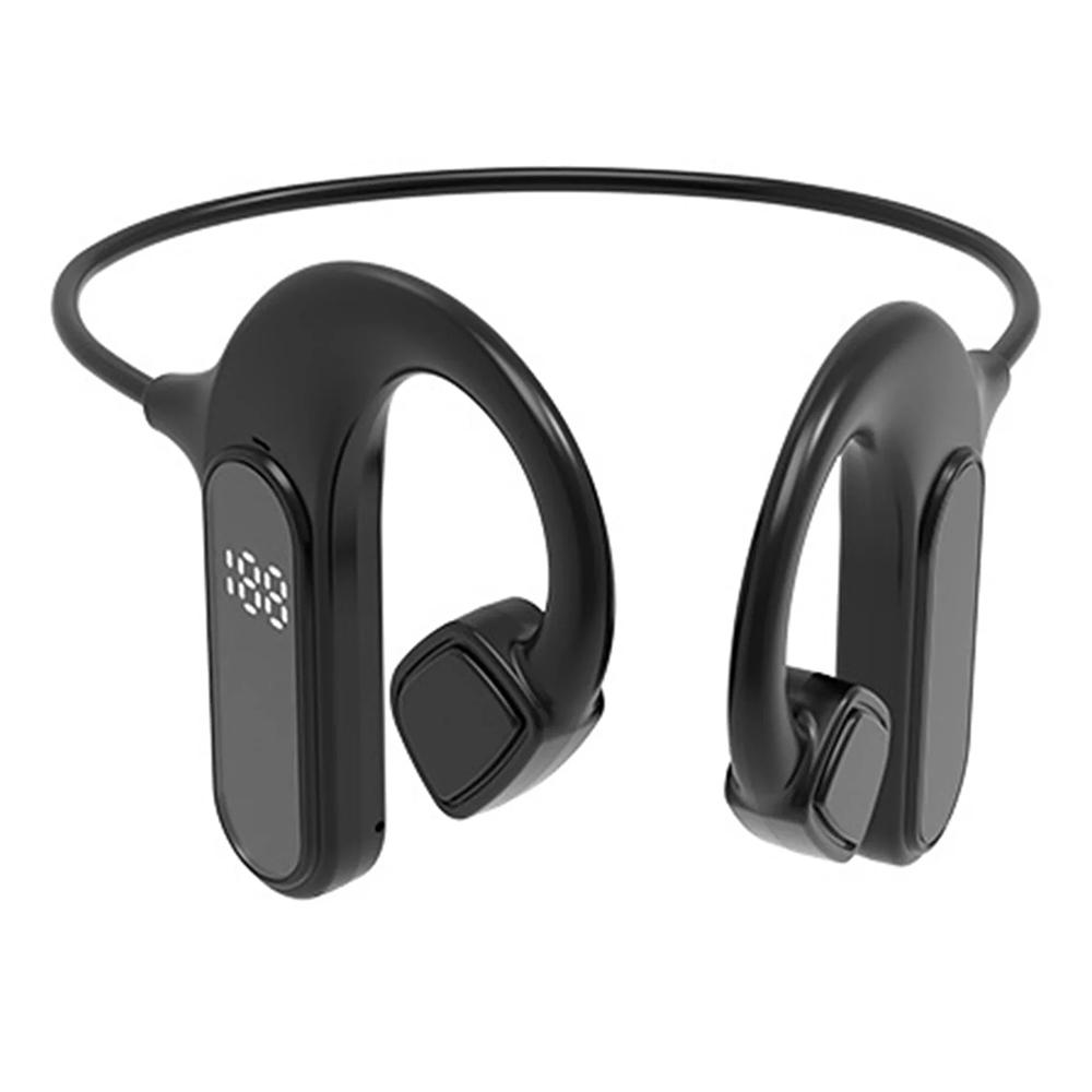 

VG09 Bone Conduction Open Ear Headphones Wireless Bluetooth-compatible Sports Earphones Support TF Card A