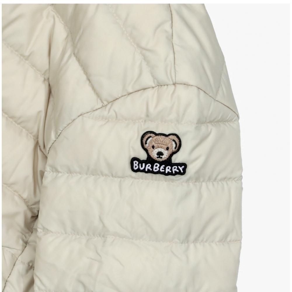 Burberry Girls Hooded Padding Thomas Bear Logo Patch  Adult Fit 