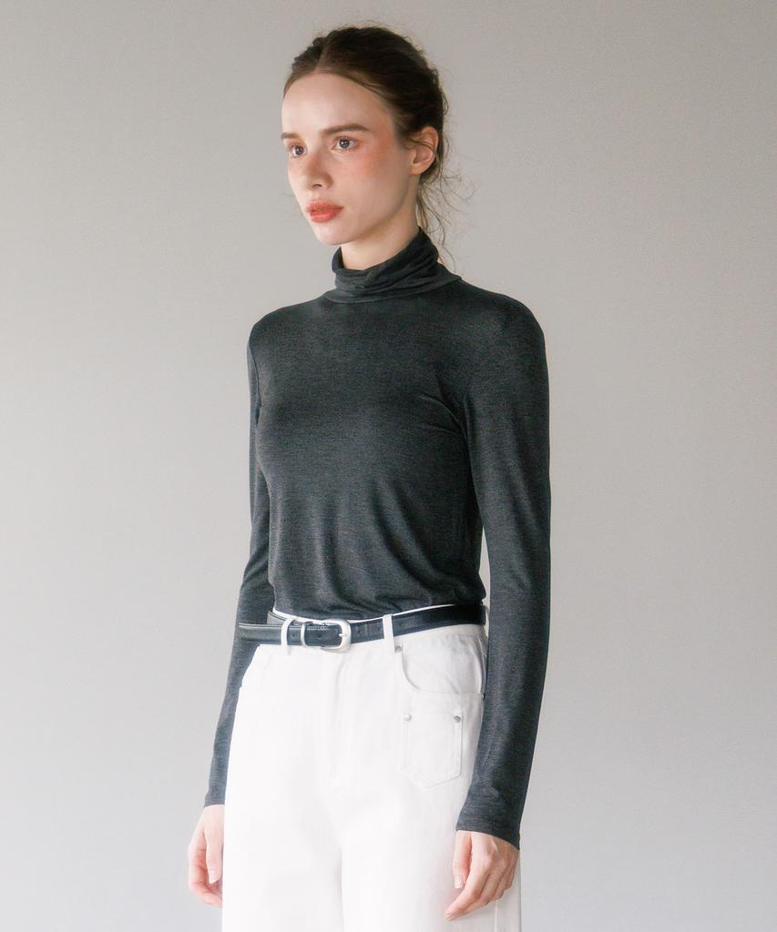 HYFVE Basic Silky Turtleneck T-Shirt