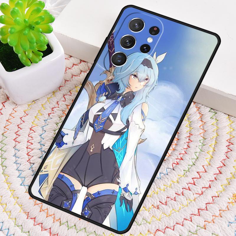 Genshin Impact Eula Game Silicone Phone Case For Samsung Galaxy Note 10 Pro S26 S25 S24 S23 S22 S21 Plus S25Ultra Capa Cover