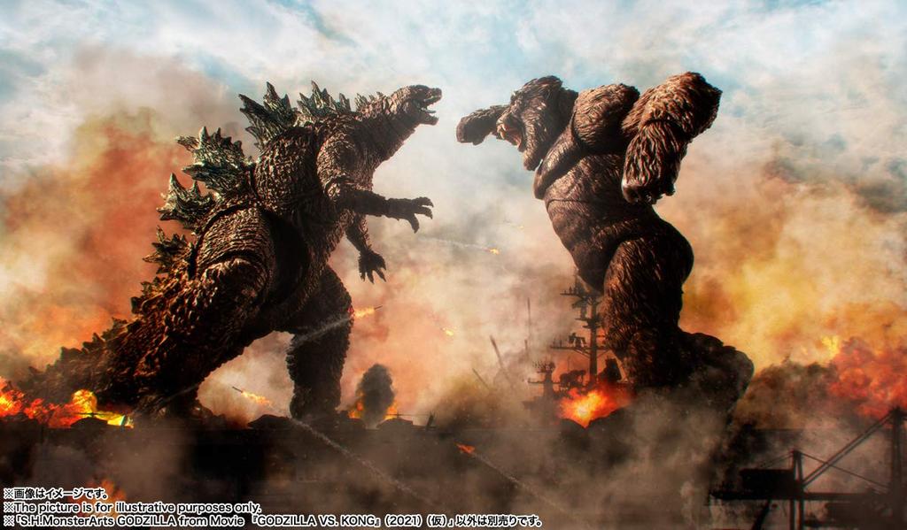 TAMASHII NATIONS Monster Arts GODZILLA FROM GODZILLA KONG 160mm PVC Painted Movable Figure S.H. VS. (2021) Approx.