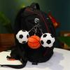 Plush Soccer Ball Keychain Stuffed Football Keychain Sports Ball Key Ring Backpack Keychain
