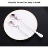 Coffee Spoon Ice Cream Milk Drink Stirring Scoops Teaspoons Home Bar Cafe Hotel Party Kitchen Tableware Cutlery