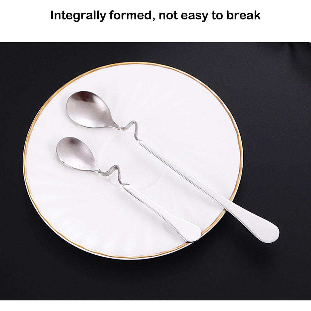 Coffee Spoon Ice Cream Milk Drink Stirring Scoops Teaspoons Home Bar Cafe Hotel Party Kitchen Tableware Cutlery